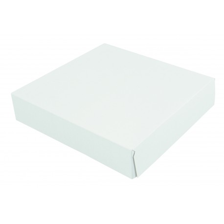 Boîte pâtissière - carton blanc 