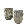Cache-pot haut style"amphore" en ciment - collection "antique" - PM