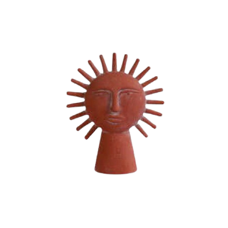 Statue "Soleil Inca" - terracotta - PM