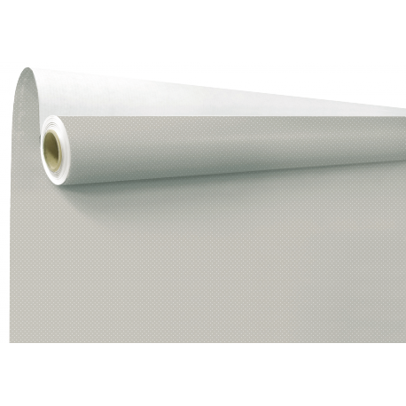 Rouleau kraft blanchi/gris "décor infinito" - 0.80 x 40 m - 60 gr/m2