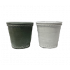 Cache-pot rond - "Style poterie" Mix 2 couleurs - PM
