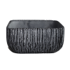 NOUVEAUTÉ : Coupe carrée en ciment noir "Sculpté"- GM