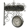 NOUVEAUTÉ : Horloge de Gare Double Face "Métropolitain"