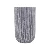 Cache-pot haut cylindre "Style Vase" gris "Sculpté" - PM
