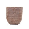 NOUVEAUTÉ: Cache-pot carré "Haut" en ciment "Terracotta"- GM