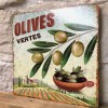 Plaque Déco Olives Vertes