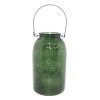 NOUVEAUTÉ: Vase "Vintage" avec anse métallique - Vert foncé GM
