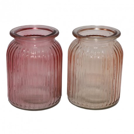 NOUVEAUTÉ: Vase en verre - Mix 2 couleurs GM