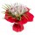 Bouquet bulle 9 tiges - collection uni Rouge