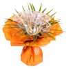 Bouquet bulle 9 tiges - collection uni Orange