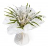 Bouquet bulle 9 tiges - collection uni Blanc