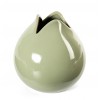Vase boule céramique - Vert d'eau